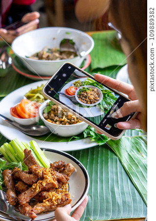Tradition Northern Thai food Tradition Northern Thai food 109889382