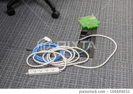 Interior electrical work Office power distribution Interior electrical work Office power distribution 109889832