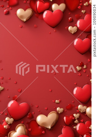 cute redvalentines day poster 109890834