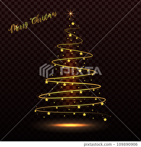 Shiny Christmas tree. Glittering lights in the form of a Christmas tree with bright shining and glowing particles. Christmas shiny tree with blurred lights effect Shiny Christmas tree. Glittering lights in the form of a Christmas tree with bright shining and glowing particles. Christmas shiny tree with blurred lights effect 109890906