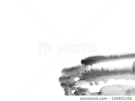 Illustration of monochrome analog watercolor texture material Illustration of monochrome analog watercolor texture material 109891208