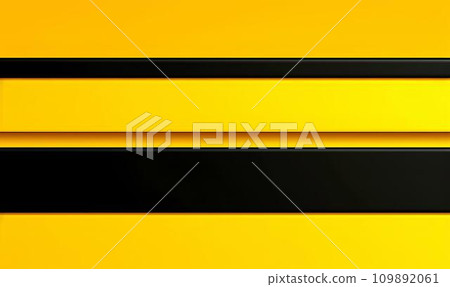 3d render of yellow striped background with copy space for text 109892061