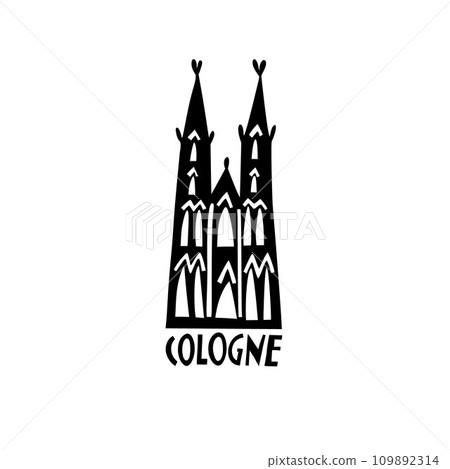 Vector Hand Drawn Germany Label. Travel Europe Illustration. Hand Written Lettering Illustration. Germany Symbol Logo Vector Hand Drawn Germany Label. Travel Europe Illustration. Hand Written Lettering Illustration. Germany Symbol Logo 109892314
