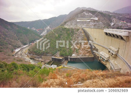 Embankment of Nukui Dam 109892989