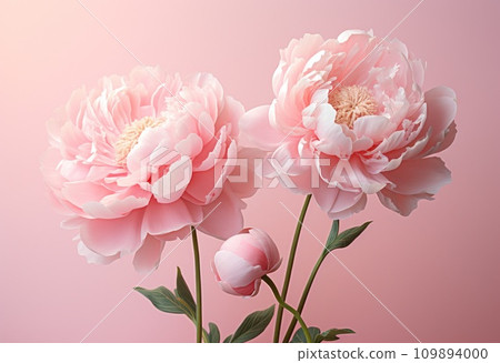 pink peonies on a pink background pink peonies on a pink background 109894000
