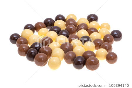 chocolate balls isolated chocolate balls isolated 109894140