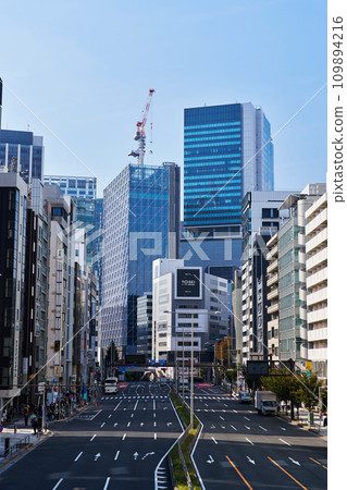 Tokyo, Shibuya, streetscape around Shibuya Station (Aoyama Street) Tokyo, Shibuya, streetscape around Shibuya Station (Aoyama Street) 109894216