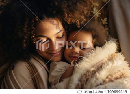 mother holding baby during family day mother holding baby during family day 109894649