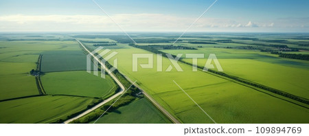 aerial aerial view of the countryside shot 109894769