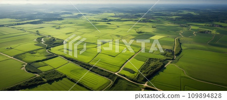 aerial aerial view of the countryside shot 109894828