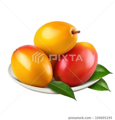 Mango Mangoes fruit isolated Mango Mangoes fruit isolated 109895295