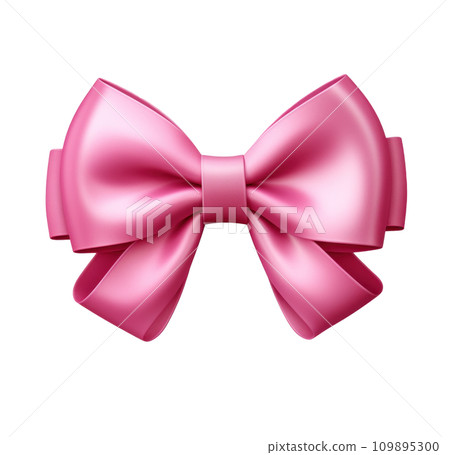 pink bow in the shape of a bow pink bow in the shape of a bow 109895300