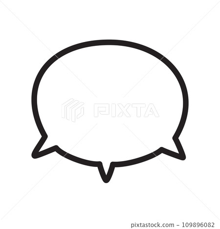 Hand drawn speech bubble isolated on white background Hand drawn speech bubble isolated on white background 109896082
