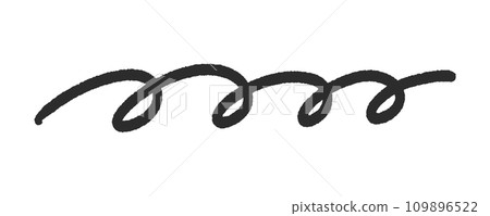 簡單的手寫捲線-時尚可愛的塗鴉素材-試寫和連續圖像 簡單的手寫捲線-時尚可愛的塗鴉素材-試寫和連續圖像 109896522