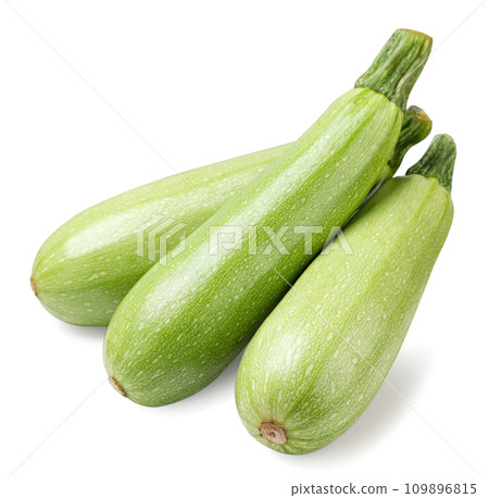 Ripe zucchini close-up on a white. Isolated Ripe zucchini close-up on a white. Isolated 109896815