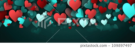 valentine's day heart animation 109897497