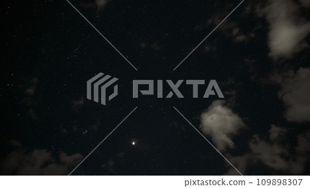 dark night sky with clouds and stars, space as background dark night sky with clouds and stars, space as background 109898307
