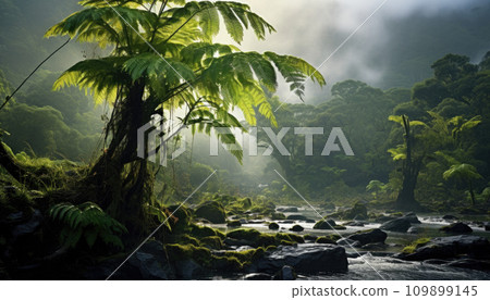 Tropical rain forest in Central America 109899145