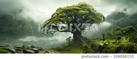 Tropical rain forest in Central America 109899150