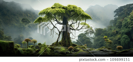 Tropical rain forest in Central America 109899151