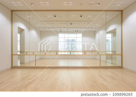 Modern training dance hall interior 109899265