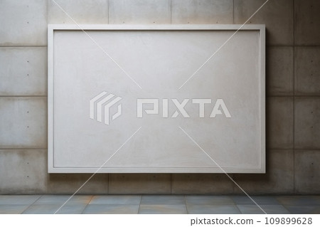 an empty billboard in an urban hallway an empty billboard in an urban hallway 109899628