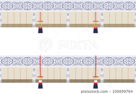 Blinds. Japanese traditional craft partition 109899764