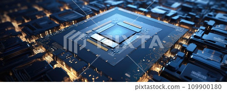 a small chip with electronic chips on another surface 109900180
