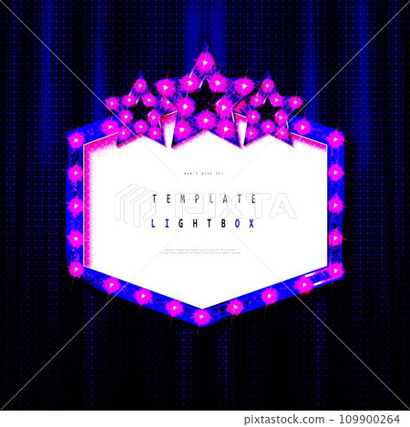 Retro billboard or black shining signboard Retro billboard or black shining signboard 109900264
