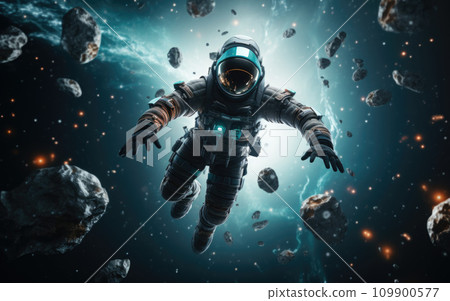 Astronaut in outer space Astronaut in outer space 109900577