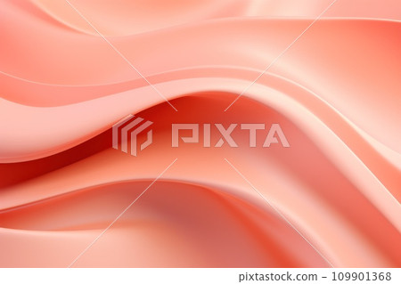 Abstract wavy liquid peach fuzz background. Generative AI. 109901368