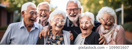 A group of cheerful seniors A group of cheerful seniors 109901607