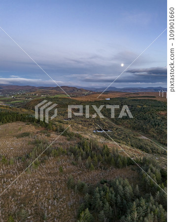 Aerial view of Bonny Glen by Portnoo in County Donegal - Ireland Aerial view of Bonny Glen by Portnoo in County Donegal - Ireland 109901660