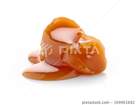 caramel candy isolated on white caramel candy isolated on white 109901682