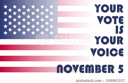 2024 Presidential election day in USA, november 5, card design. Vote for your future 2024 Presidential election day in USA, november 5, card design. Vote for your future 109902357