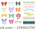 Plain ribbon illustration set 109902795