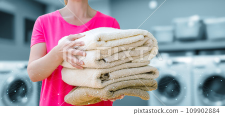 Concept of a service for washing things in the house. 109902884