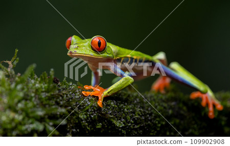 Red-eyed Tree Frog in Costa Rica  109902908