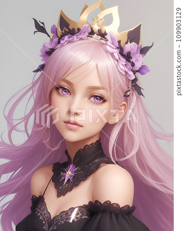 戴著頭飾的女人“AI生成圖像” 戴著頭飾的女人“AI生成圖像” 109903129