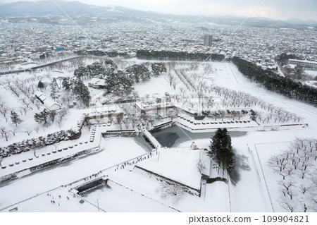五稜郭公園在冬天,函館市 五稜郭公園在冬天,函館市 109904821