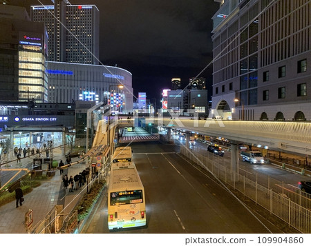 Night view of Osaka Umeda Night view of Osaka Umeda 109904860