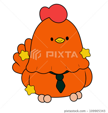The illustration of a chicken The illustration of a chicken 109905343