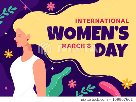 International Women's Day Vector Illustration on March 8 to Celebrate the Achievements and Freedom of Women in Flat Cartoon Background Design 109907661
