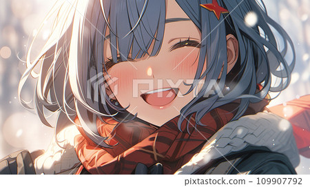 winter shine and smile 109907792