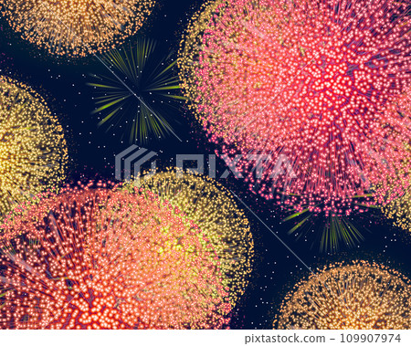 bright and colorful fireworks in the night sky bright and colorful fireworks in the night sky 109907974