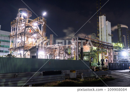 [Kanagawa Prefecture] Factory night view/Kawasaki Chidori-cho 109908084