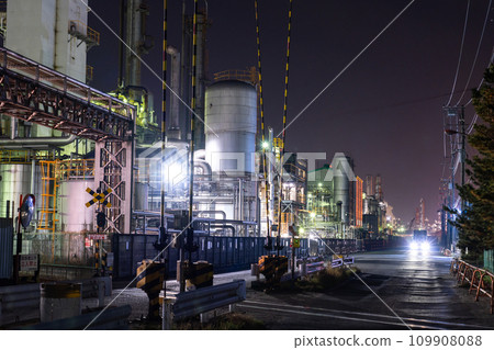 [神奈川縣]工廠夜景/川崎千鳥町 109908088