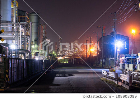 [神奈川縣]工廠夜景/川崎千鳥町 109908089