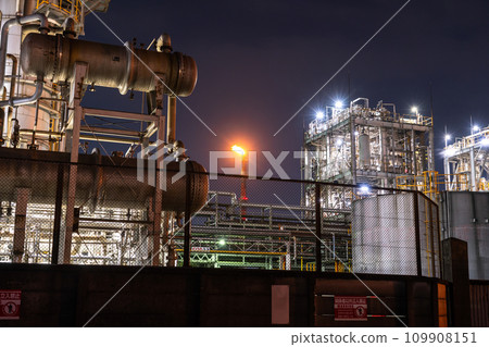 [Kanagawa Prefecture] Factory night view/Kawasaki Chidori-cho 109908151