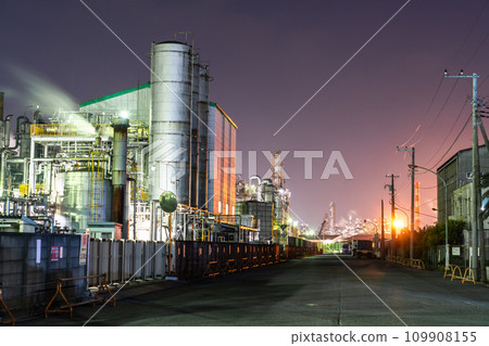 [Kanagawa Prefecture] Factory night view/Kawasaki Chidori-cho 109908155
